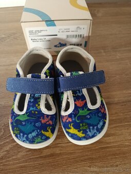 Detské papučky - plátenky Jonap Baby t-rex, veľkosť 21 - 2