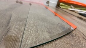 SKLO POD KACHLE-záruka 1rok- š100cm, h90cm, R72.5, Fazetou - 2