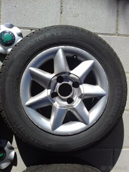 Predám letné BARUM-ky na AL diskoch 165/70 R13 79T - 2
