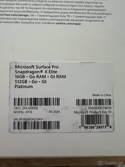Predám Microsoft Surface PRO, OLED, SNAP. ELITE X, 11th 512 - 2