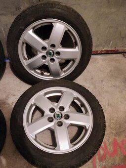 4ks alu disky orig. Škoda 5x100 r15 195/50 r15 5mm - 2