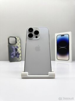 iPhone 14 PRO 128GB SILVER TOP STAV ORIGINÁL+PRÍSLUŠENSTVO - 2