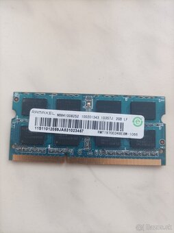 Predám pamäť RAM DDR3 2gb do notebooku - 2