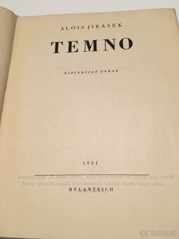 Predám knihu Temno - Alois Jirásek - 2