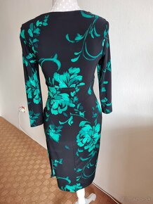 luxusné čierno-smaragdové šaty Ralph Lauren veľ.S - 2