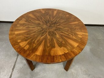 Okrúhly rozťahovací stôl Korenica - Art deco 110cm - 2
