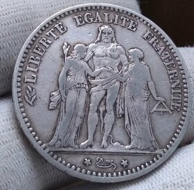 Strieborné mince Francúzska. - 2