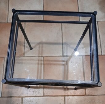 stolík presklený 45x35x40 2ks - 2