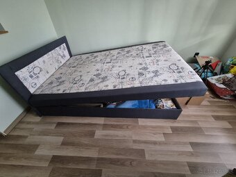 Široká jednolôžková posteľ s úložným priestorom - 2