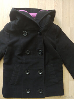 Damska flausova zimna bunda s extra velkou kapucnou, M - 2