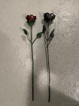 Kovové dekoračné ruže - 2