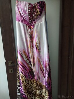 Saténové spoločenské šaty - 2