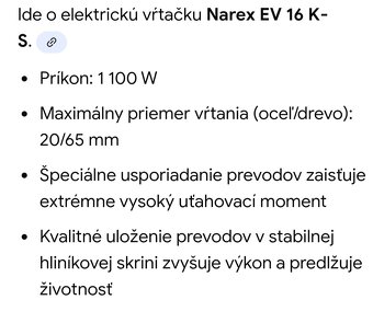 Vrtacka  Narex - 2