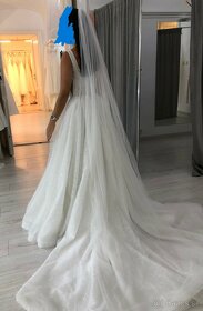 Trblietavé svadobné šaty IVORY - 2