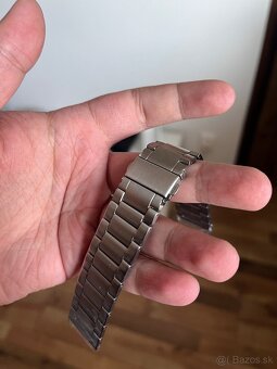 Strieborný titánový remienok na hodinky 22mm - 2
