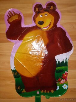 Nové balóny Máša 84cm a medveď 65cm - AŽ 15/16/17 kusov - 2