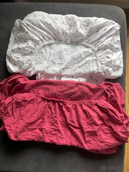 Posteľná bielizeň detská+plachta 2ks, červená, biela,Tchibo - 2