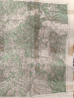 Stará vojenská mapa Zvolen, Sliač, Detva... - 2