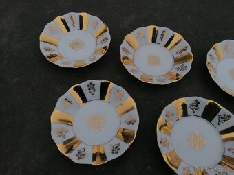 Predám porcelánová sada zlatené misky- taniere - 2