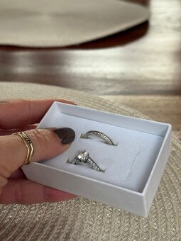 Prstene biele zlato veľ.49 - 2