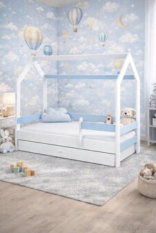 Detská posteľ domček v komplete - 2