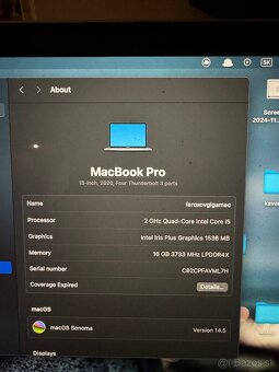 Apple MacBook Pro 2020 - i5 / 16gb/ 500gb - 2