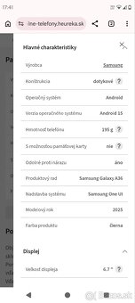 Predám Samsung Galaxy a36 5G - 2