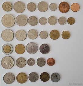 Rozne mince z druhej polovice 20. st. - 2
