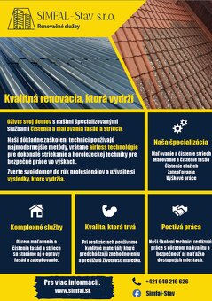 Čistenie, Maľovanie, Zatepľovnie - Strechy a Fasády - 2