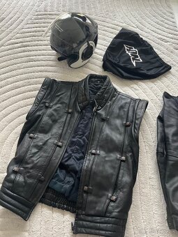 Prilba otvorená NOX N180 + Bunda/vesta veľkosť M - 2