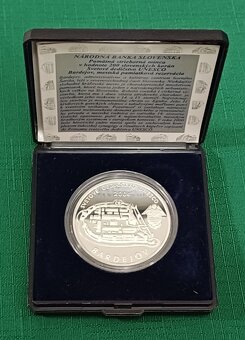 Strieborná pamätná minca 200Sk, 2004, Bardejov, proof - 2