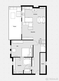 🏡 Ponúkam na predaj 2-izbový podkrovný byt s veľkou terasou - 2