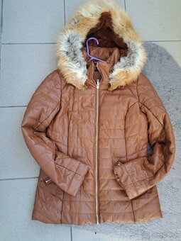 Bunda štýlová zimná s pravou kožušinou - 2