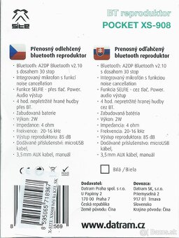 X-SITE POCKET XS-908-Bluetooth reproduktor - 2