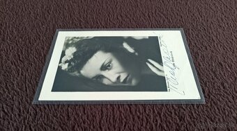 Lída Baarová, autogram na propagační fotografii, 30. léta - 2
