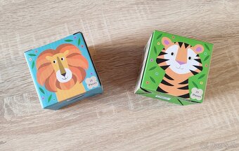 2ks puzzle krabičky Tiger a Lev - 2