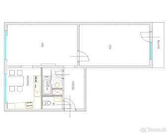 Prenajmem 2-izbový byt v Poltári - 2