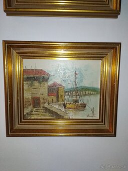 Sada dvoch obrazov olejomaľby - 2