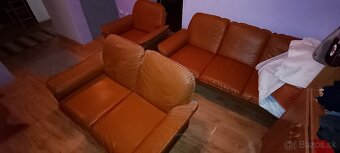 Predám  koženú sedaciu súpravu - 2