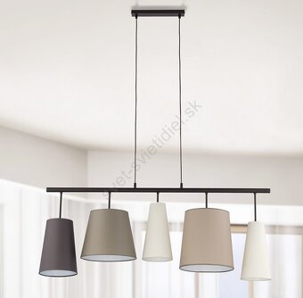 Luster na lanku PEDRO 5xE27/60W/230V béžová - 2