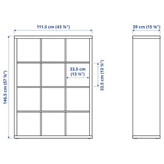 Regál / skrinka na boxy ikea - 2