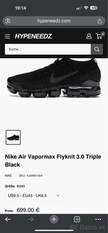 Nike Air VaporMax Flyknit 3.0 Triple Black, Origo (No Fake) - 2