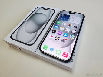 APPLE IPHONE 15 128GB BLACK,ZDRAVIE BATERKY 92% - 2