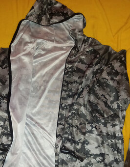 novu 5XL, alebo 64-66, sportovu asymetricku mikinu s Kapucňo - 2