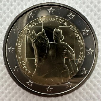 2 euro mince Chorvátsko 2025 Tomislav PROOF a UNC - 2