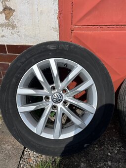 Sada letných pneumatík na originálnych VW diskoch - 2