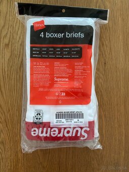 supreme boxerky biele veľ. S - 2