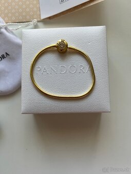 Pandora naramok zlatý veľkosť 18cm - 2