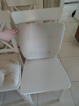 Stoličky IKEA Ingolf s podsedákmi 4ks - 2