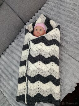 Háčkovaná deka 65x70cm - 2